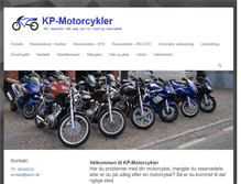 Tablet Screenshot of kp-motorcykler.dk